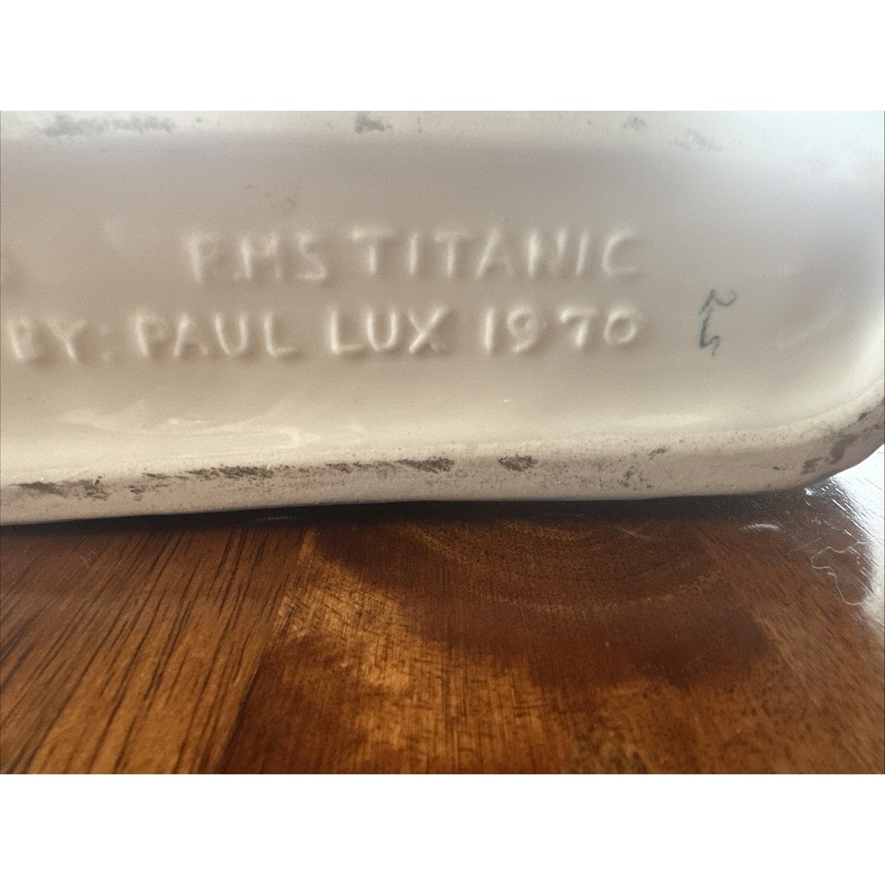 Vintage 1970 Titanic Liquor Bottle Paul Lux Multi-Color - Picture 6 of 7